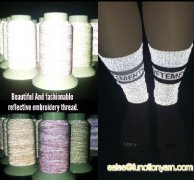 How to use Reflective yarn use for socks?